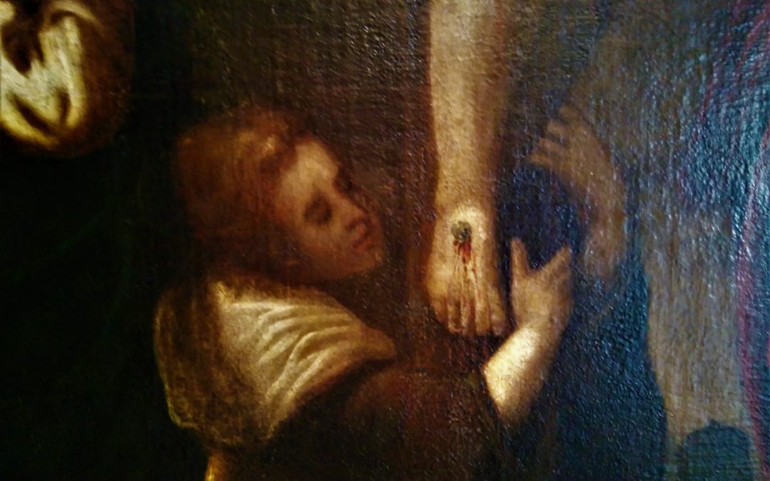 Jesús en la Cruz, con María, Juan y Magdalena