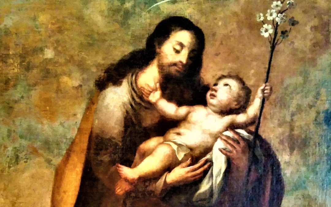 San José con el Niño Jesús en brazos